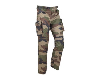 Original French Military cargo pants CCE camo ripstop anti-mosquitos treated military surplus