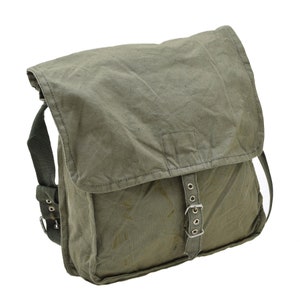Original Bulgarian Military olive shoulder bag adjustable strap outdoor travel main image 1