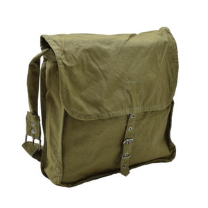 Original bulgarische Militär oliv Schultertasche verstellbarer Riemen im Freien Reisen