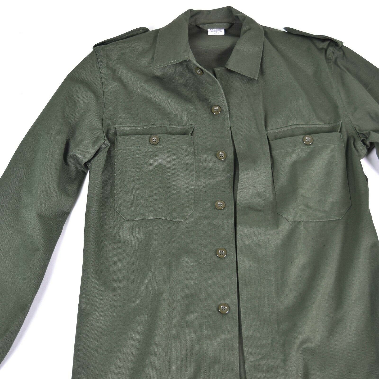 Genuine Belgian army field jacket military BDU olive shirt military ...