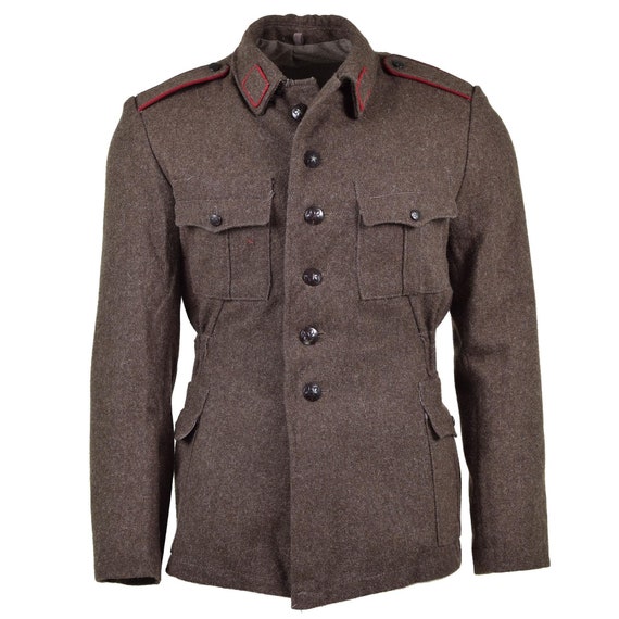 Genuine Bulgarian army wool jacket military-issue… - image 2