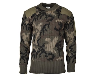 Original Chilean army sweater pullover camouflage bodywarmer knit jumper NEW
