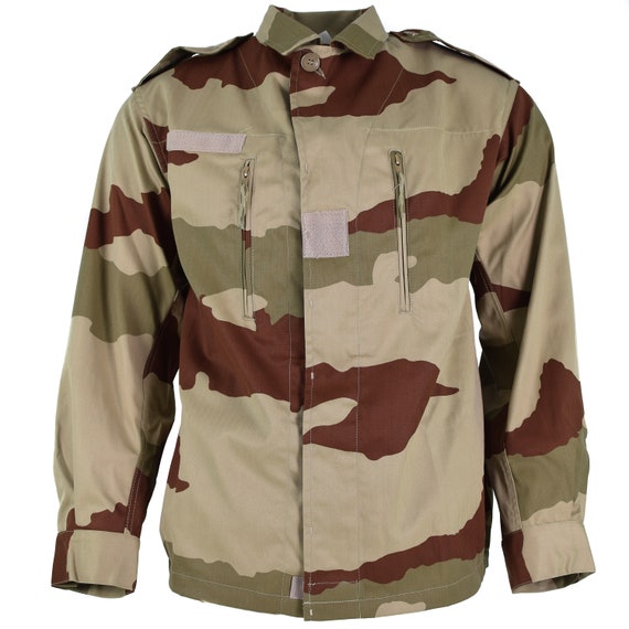 Genuine French army F2 combat jacket military-issue surplus shirt olive drab CCE Desert camouflage BDU NEW