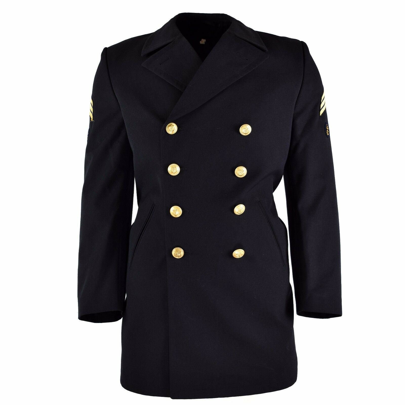 Original Brand German Marines army Overcoat Coat winter with lining ...