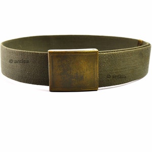 Original German army military surplus belt Heavy Duty German Webbing olive