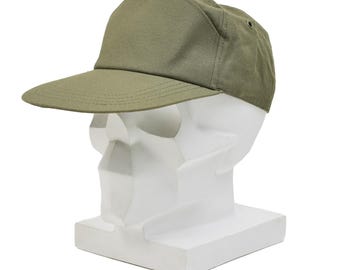 Original Italian Military Pilot Cap Classic Design Tactical Use Durable Olive