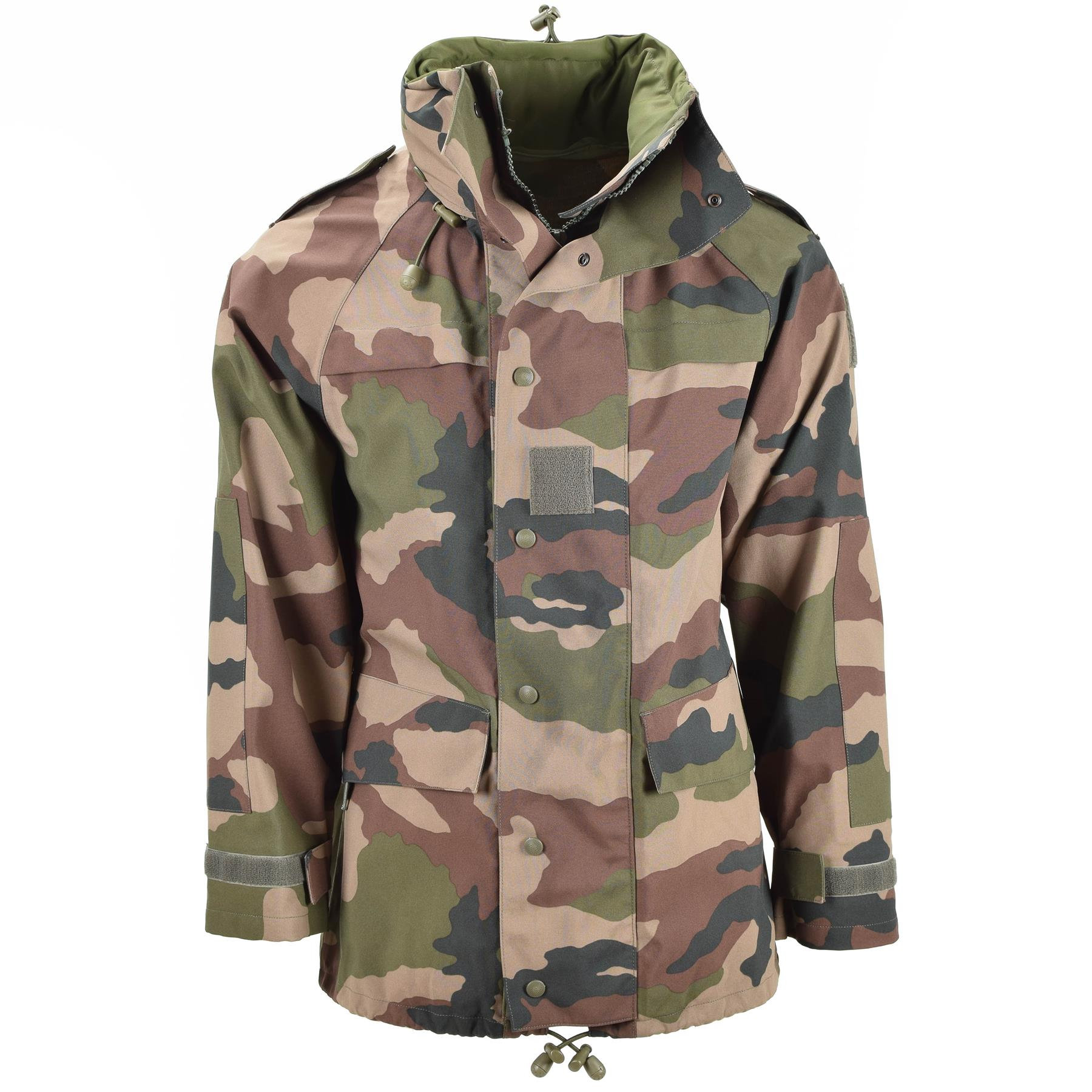 Genuine French Army Issue Waterproof Gore-Tex CCE Camouflage Rain Jacket 
