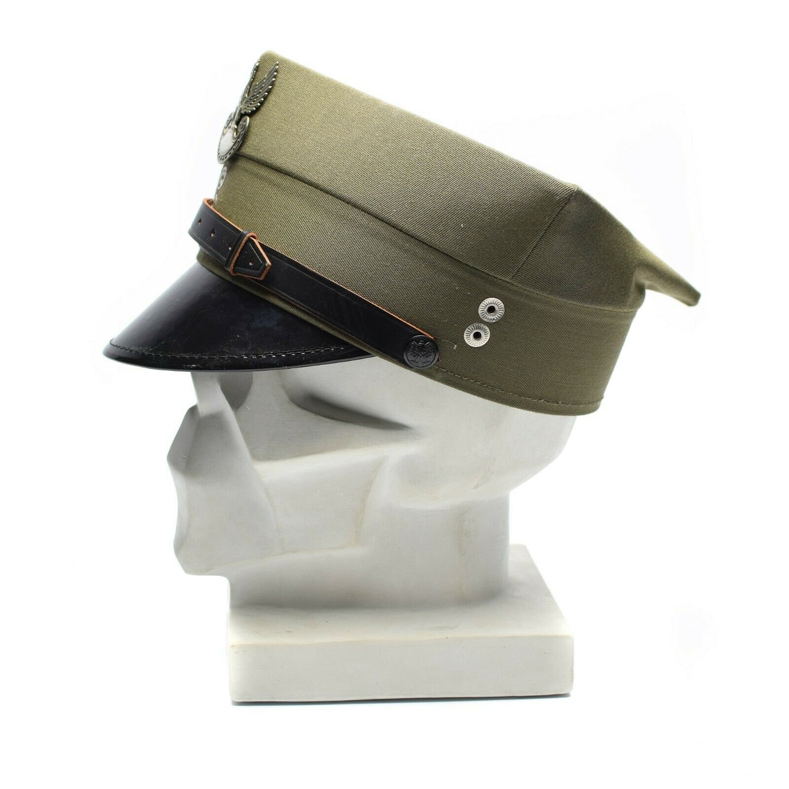 Genuine Polish Military Visor Hat Poland Army Officer Peaked Etsy