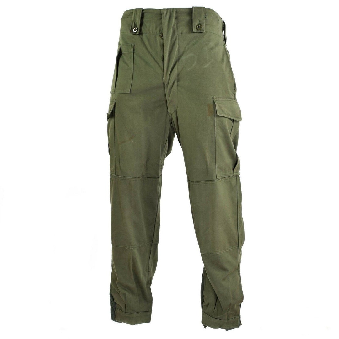 Original Belgian Army Field Combat Pants M65 Olive Green Military Pants ...