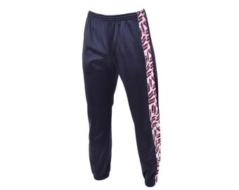 Original French Military school sports pants running hiking 90s retro striped sweatpants