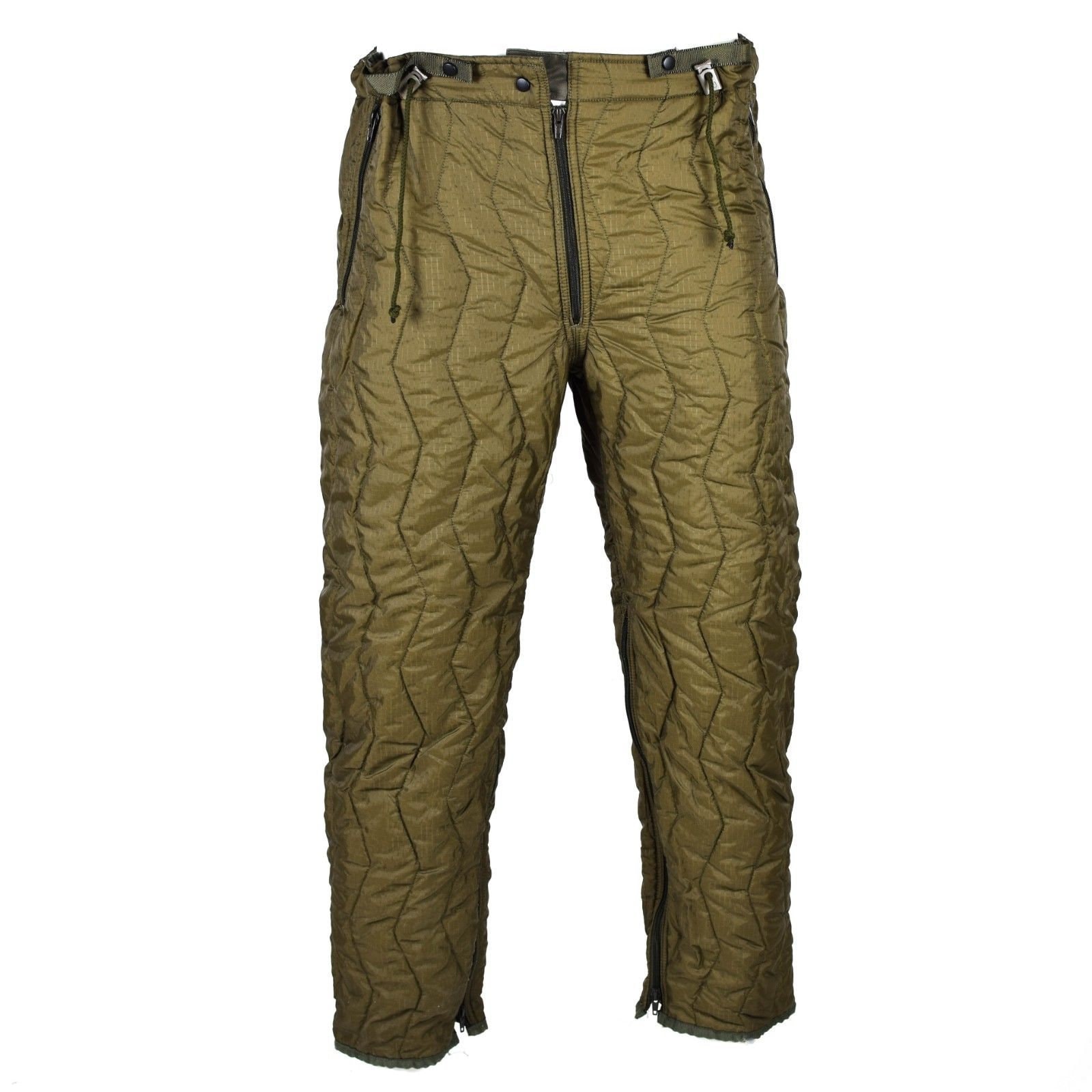 Original German army quilted pants liner trousers inner warmer thermal winter OD