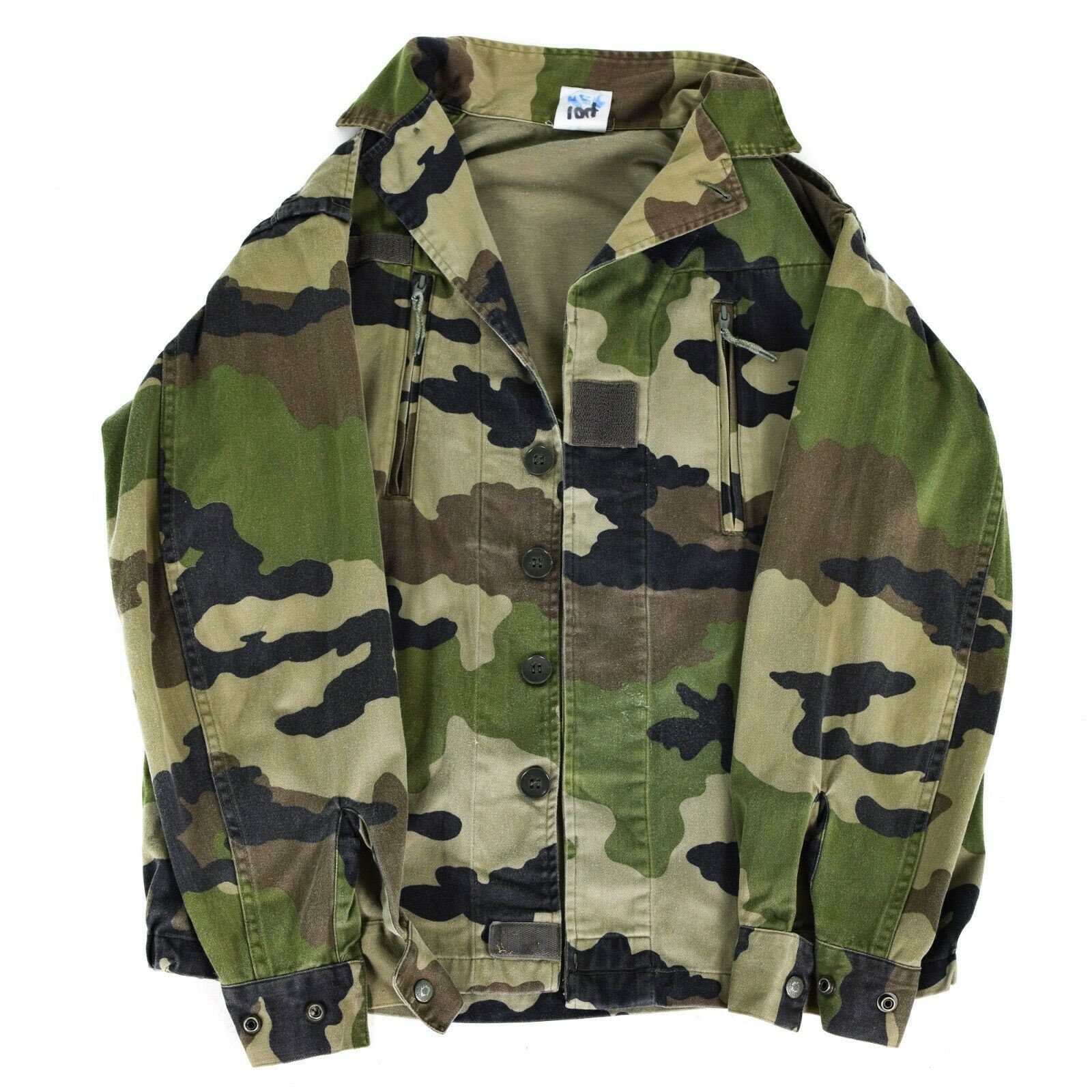 Genuine French army F2 combat jacket fatigue CE camo military issue surplus