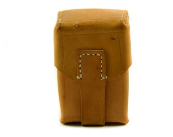 Original Czech Serbian Yugoslavian army brown leather ammo mag pouch magazine