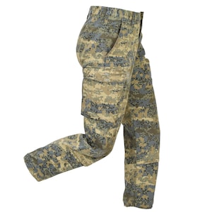Originele Oostenrijkse militaire cargobroek Verstevigde knieën Tarnanzug Camo