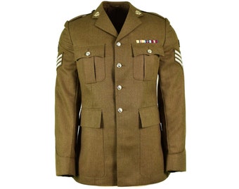 Genuine British army uniform Olive Khaki Formal jacket OD military issue