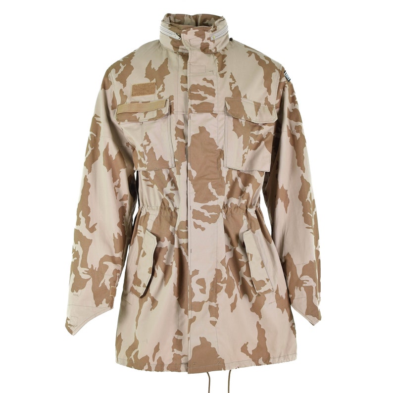 Original Czech army parka windproof jacket BDU desert camo military surplus NEW