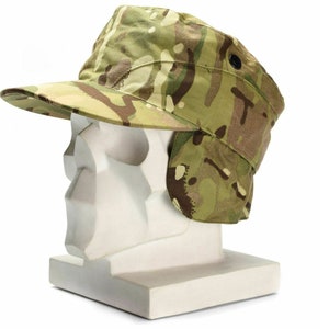 Casquette cache-oreilles véritable de l'armée britannique, chapeau militaire camouflage MTP multicam NEUF