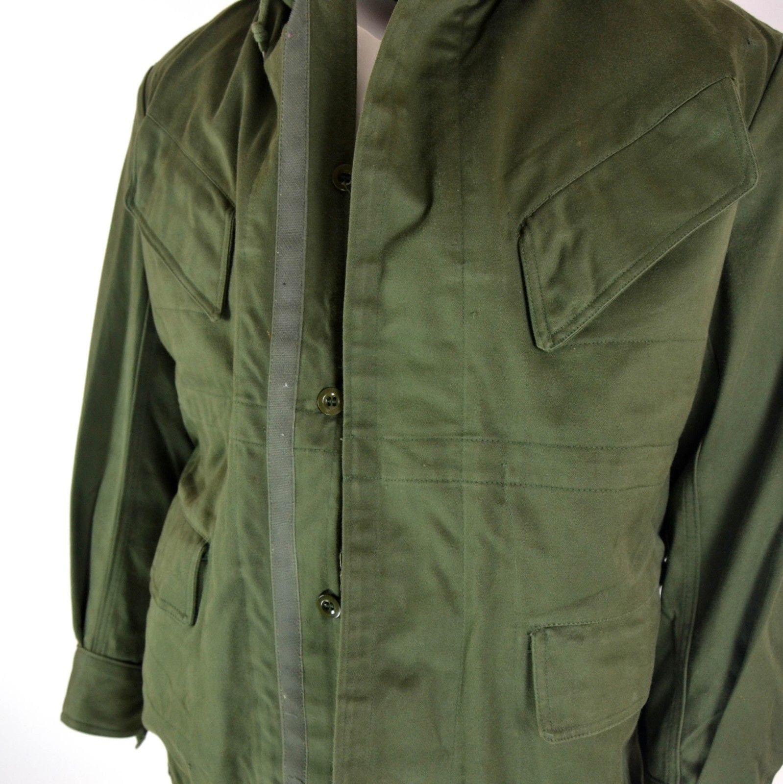 Genuine NATO Belgium Army Field Jacket M 64 Military Cotton Etsy