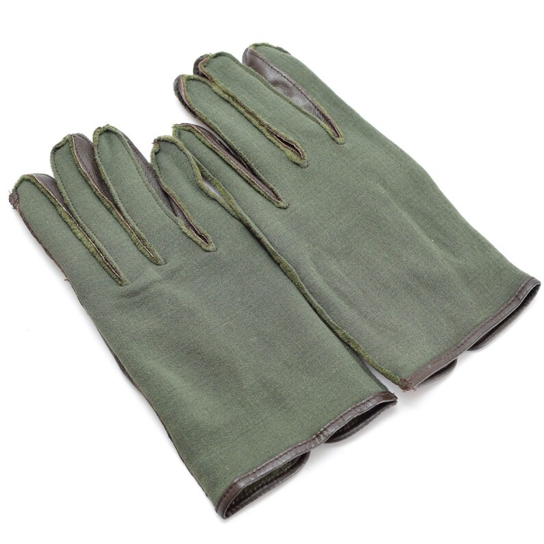 Original Belgian Army Combat Gloves WWII Style Gloves Nylon Etsy