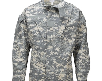 Original U.S. Military Uniform Jacket Reinforced Elbows ACU Digital Camouflage