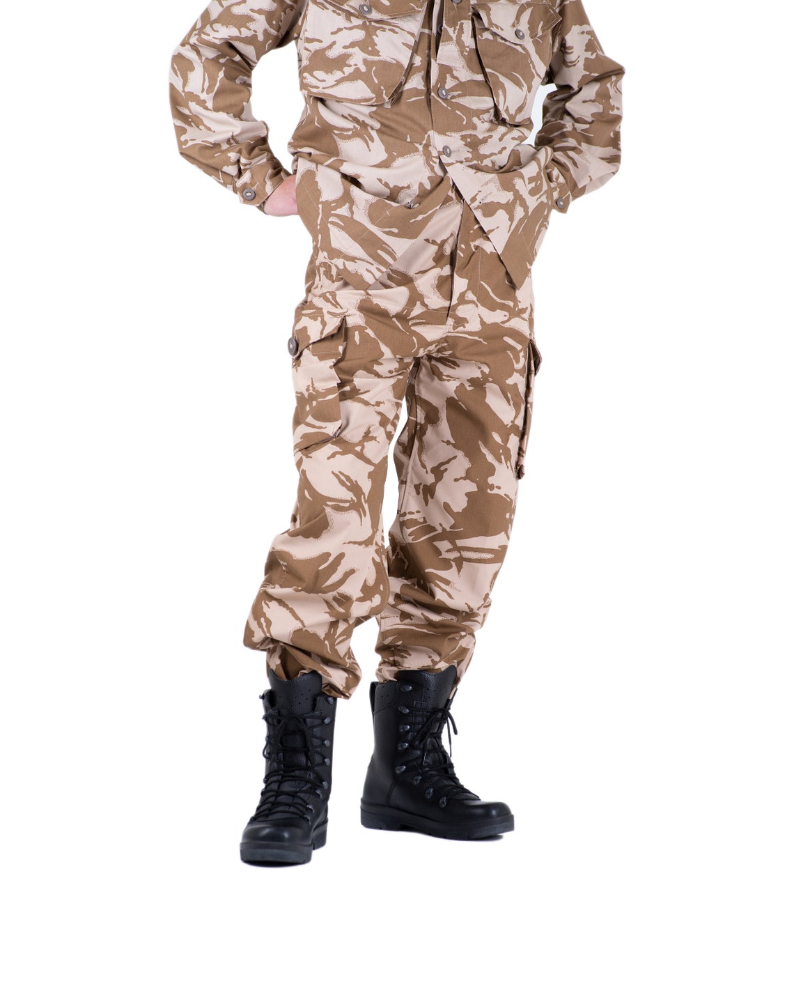Genuine British Army Combat Trousers – DPM Desert Camouflage, Lightweight Military Pants, Men's Regular Fit - View #3