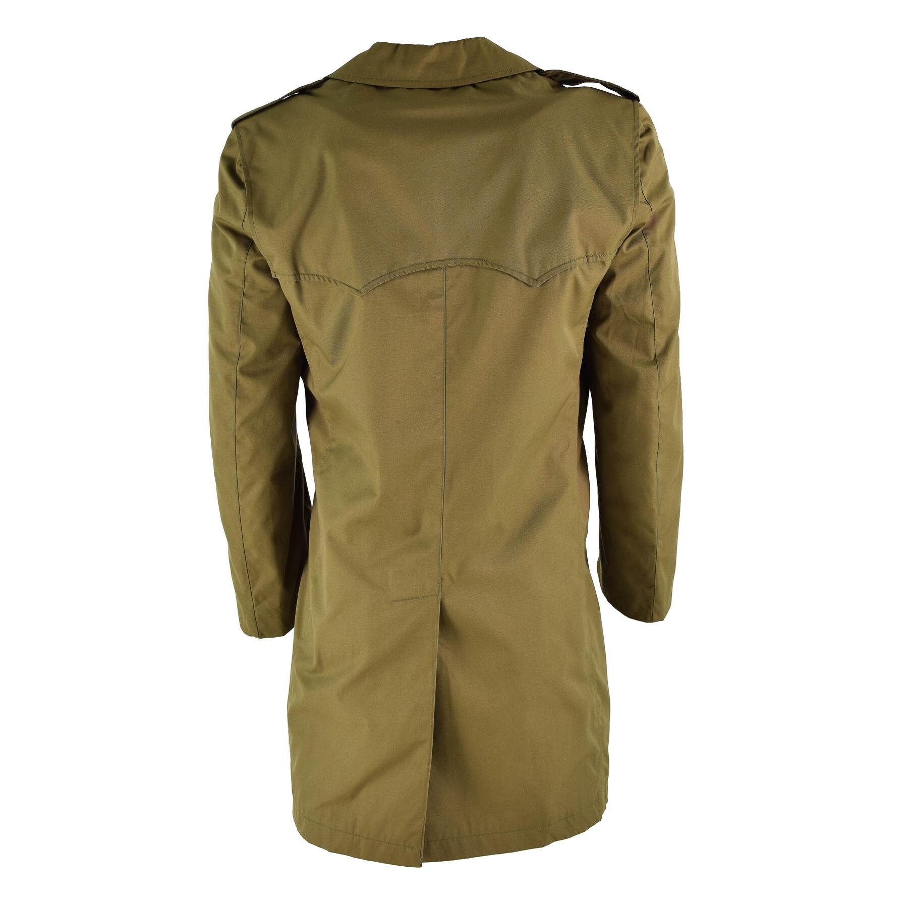 Original Italian army trenchcoat Khaki Blue plain color raincoat ...