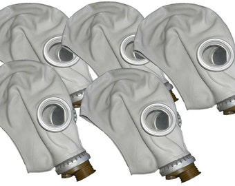 5pcs lot Cold war era Soviet russian military gas mask GP-5 Genuine surplus respiratory protection NEW Halloween costume decor