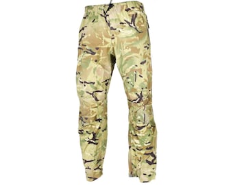 Genuine British army military combat MTP camo rain pants waterproof goretex