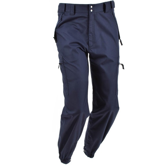 Men's Navy Blue Cargo Flat Pants – Ash and Bryan