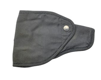 Original Italian Military Pistol Holster Snap Button Durable Canvas Gray