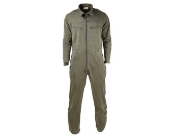 Genuine German army Olive OD overall suit combat tanker coverall jumpsuit cotton boilersuit