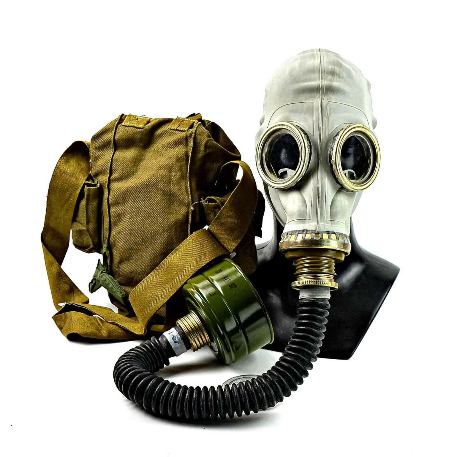 Gas Mask Realistic Mask Accessory for 40s WWII Halloween Fancy Dress Mask 