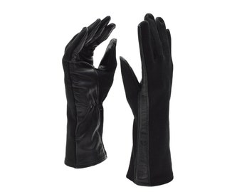 Original Dutch military pilot leather gloves warmer heat resistant aramid NEW