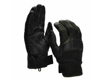 Original Austrian Army combat tactical gloves Leather Nomex military gloves