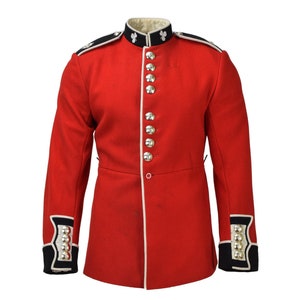 Echte britische Armee Jacke Uniform Tunika rotes Kleid Scarlet Rettungsschwimmer Kavallerie Bild 1