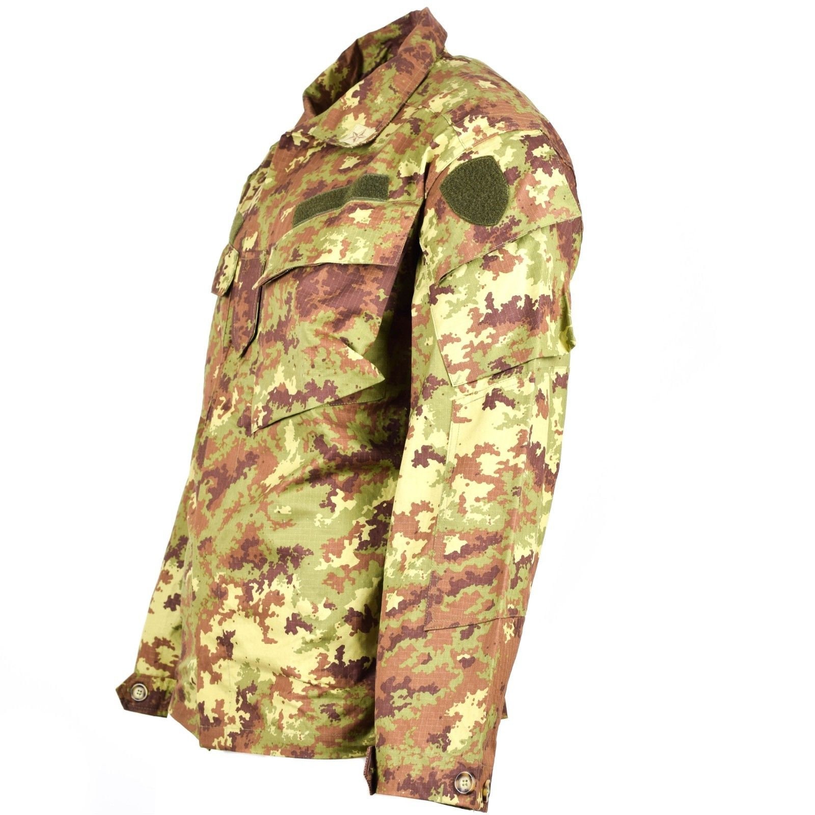 Genuine Italian army Rip Stop Vegetato camo ACU jacket combat field ...