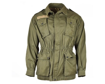 Original Italian army olive green jacket shirt military BDU surplus issue Military surplus