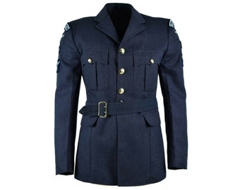 Véritable uniforme de l'armée britannique Air Force RAF Veste formelle bleu édition militaire NEUF