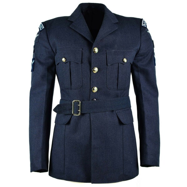 Véritable uniforme de l'armée britannique Air Force RAF Veste formelle bleu édition militaire NEUF