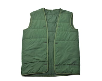 Vintage Army Quilted Liner Light Jacket Etsy