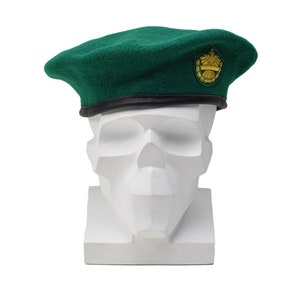 Boina de lã verde militar austríaca genuína, chapéu casual leve, novo