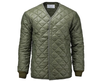 Original Swedish army field jacket parka quilt liner military issue winter NEW