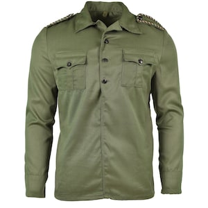 Vintage Military Shirt Jacket Surplus Olive Green Army Field Vintage Military Shirt Jacket Surplus Olive Green Army Field