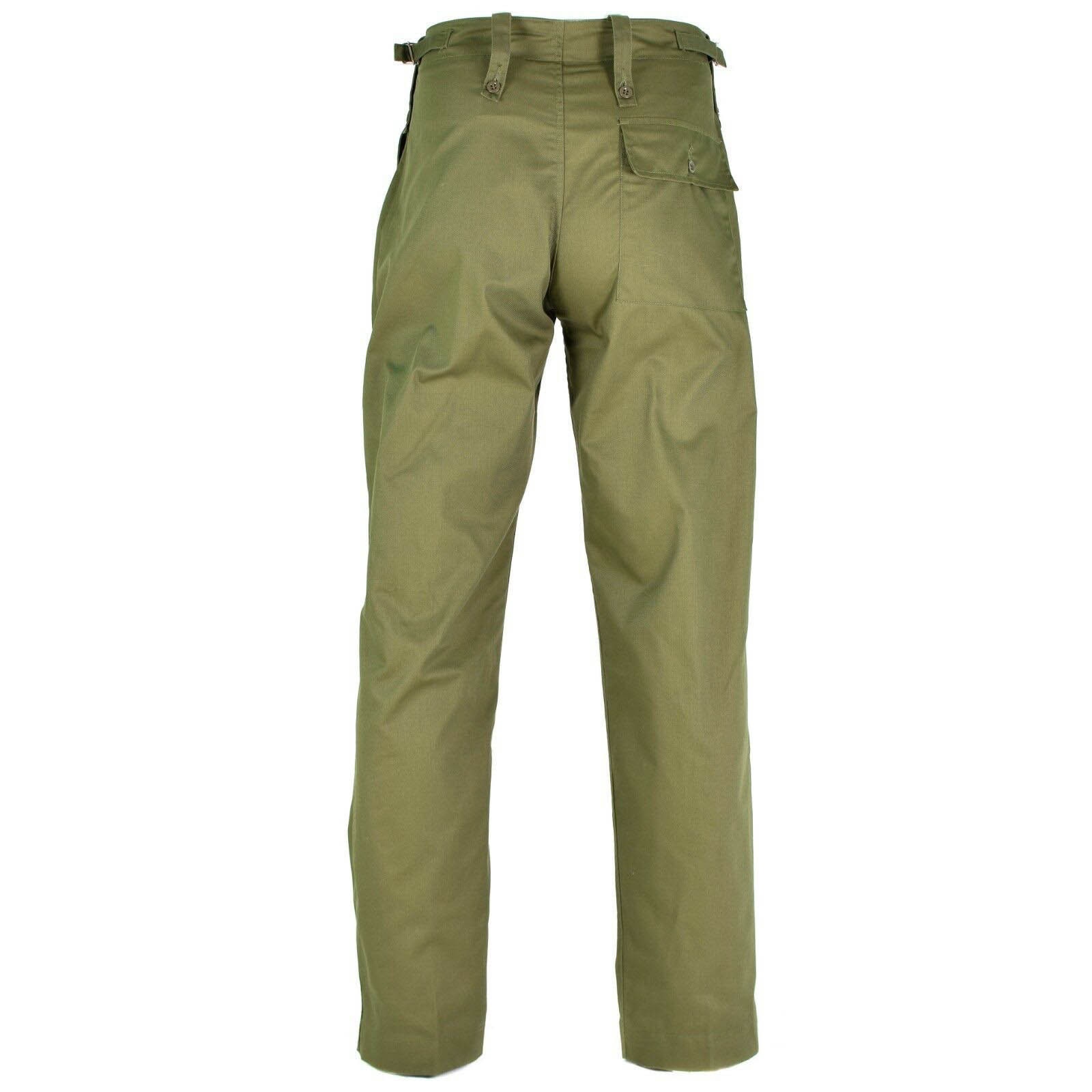 Genuine British army combat trousers O.D Green military pants ...