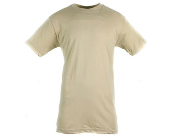 Genuine US army T-shirt Khaki combed cotton shirt short sleeves military NEW