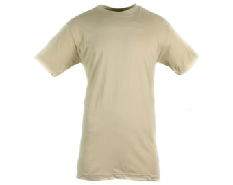 Genuine US army T-shirt Khaki combed cotton shirt short sleeves military NEW