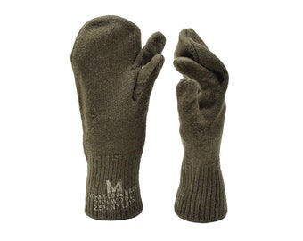 Original U.S. Military Trigger mittens military surplus wool warmers gloves NEW