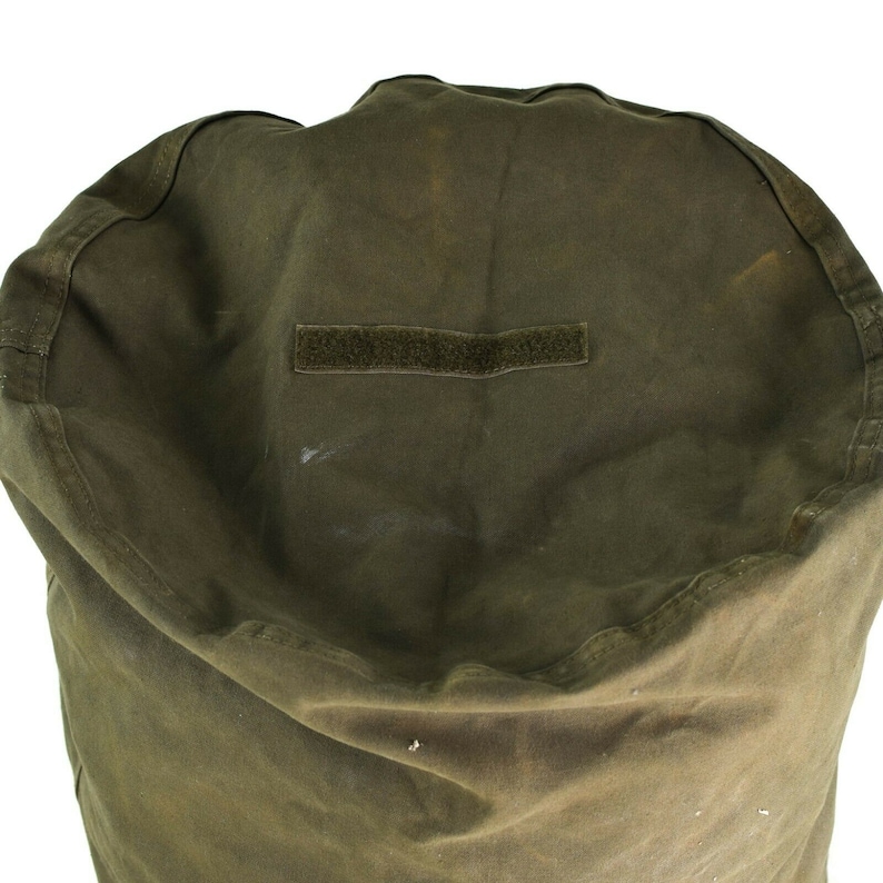 Genuine German Army Sea Sack Duffel Bag W Shoulder Straps Etsy