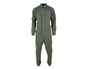 Genuine Italian army coverall flight suit military green jumpsuit aramid boilersuit NEW