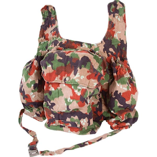 Genuine Swiss army backpack. Switzerland Alpenflage Camo sniper rucksack M60 vintage military bag